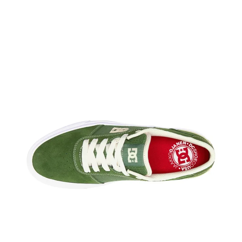 DC Shoes TEKNIC Slip Resistant And Breathable Low Top Skateboard Shoes Men's Green-3