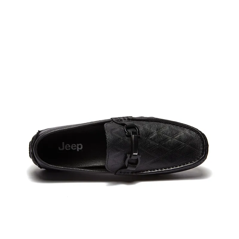Jeep Dress Shoes Men Low Top Black-2