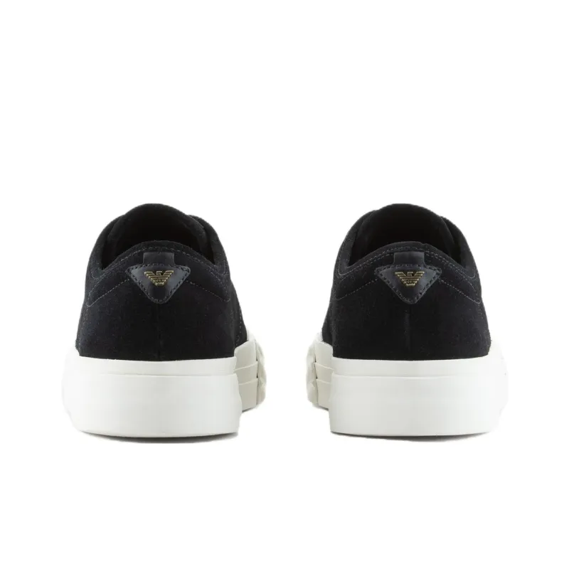 EMPORIO ARMANI Low Top Skateboard Shoes Men's Black-4