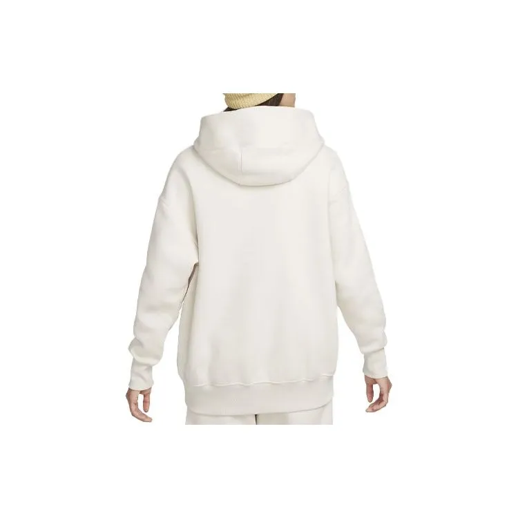 Nike Women's Phoenix Fleece Oversized Pullover Hoodie Light Orewood Brown/Sail-1