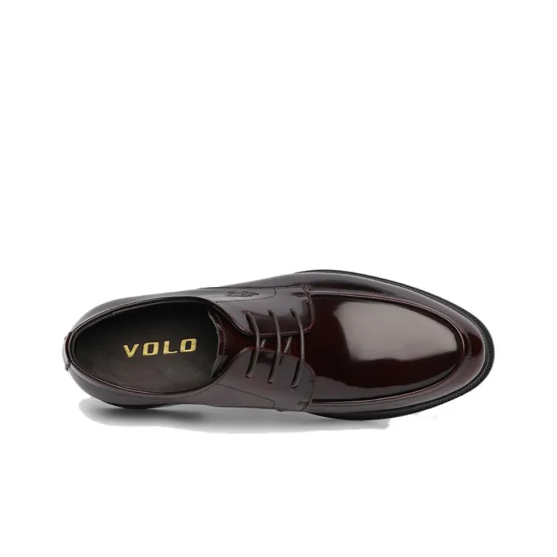 VOLO Dress Shoes Men Low Top Black/Burgundy-2