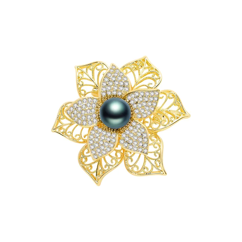 CLORIS YING Brooch With Floral Design Women's-0