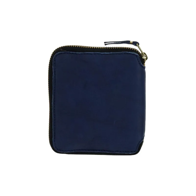 CDG Leather Wallet Regular Unisex Blue-2