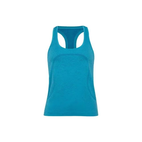 Lululemon Swiftly Tech Sleeveless Sports Shirts Women's Rippled Hawaii Blue