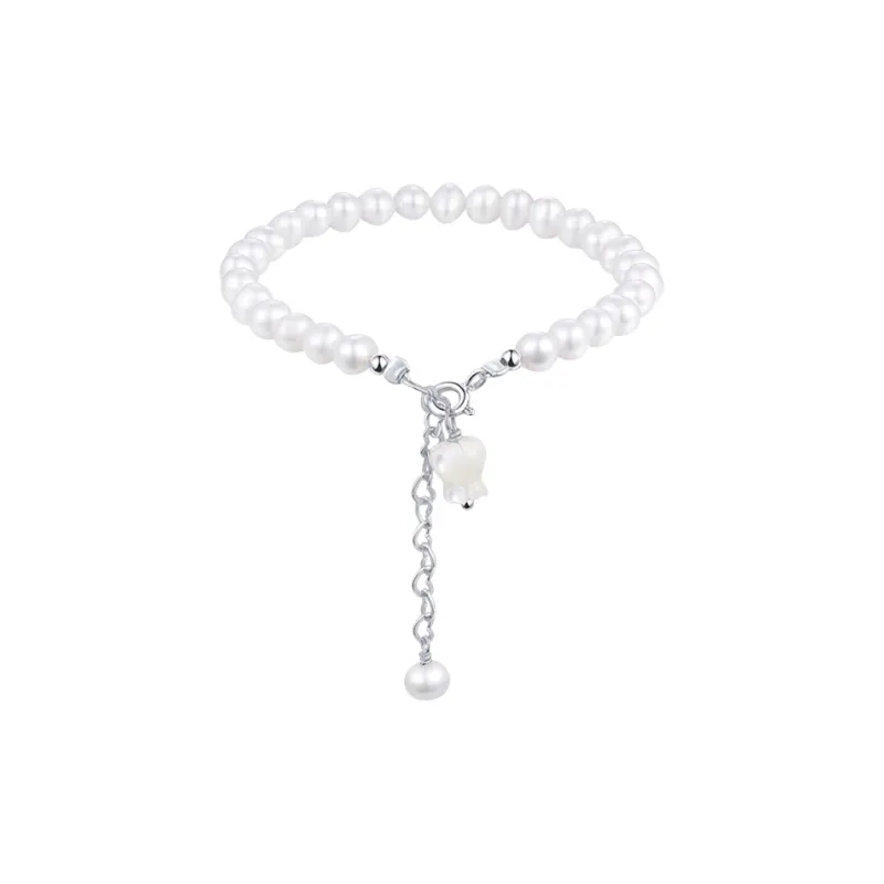 Zoo Jewel 925 Sterling Silver Freshwater Pearl Bracelets Women's-0