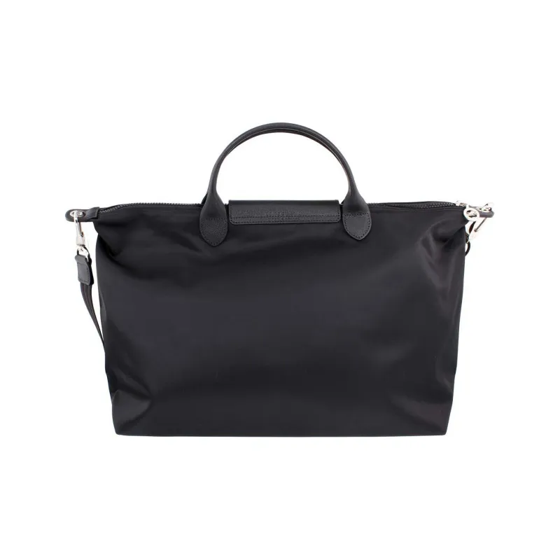 LONGCHAMP Le Pliage Canvas Tote Bag Shopping Bag Handbag Shoulder Bag Women's Black-2