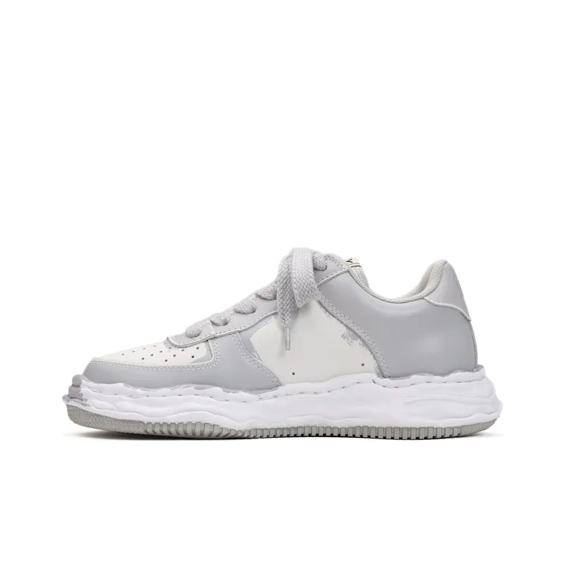 Maison MIHARA YASUHIRO Wayne Og Sole Printed Leather Low Black White-0