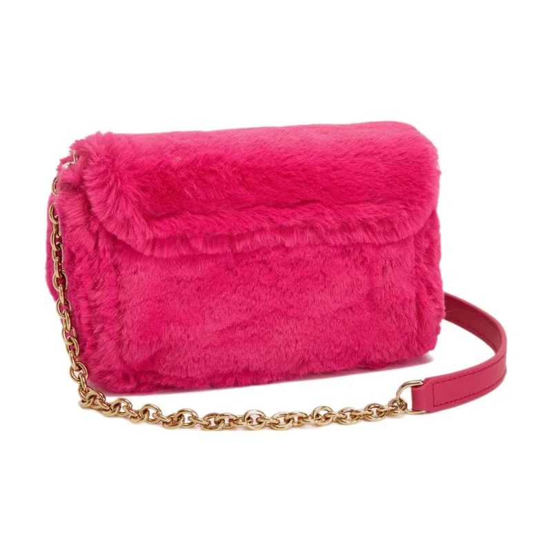 Furla Metropolis Collection Leather Bonded Polyester Shoulder Bag Crossbody Bag Mini Women's Pink-2