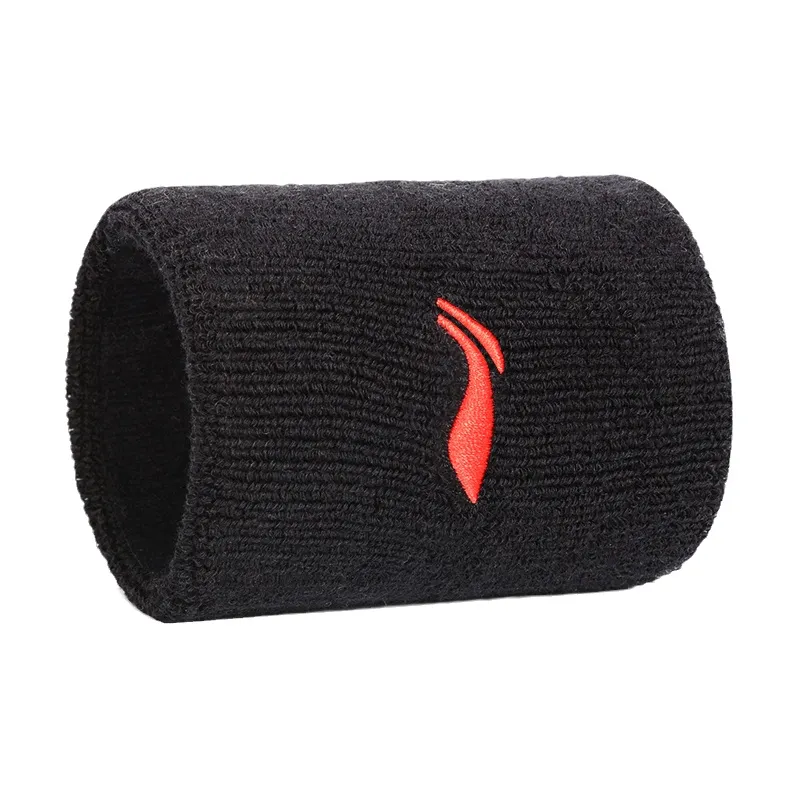 LiNing Running Fitness Wristbands Breathable Protective Slip Resistant Pearl White Cotton Polyester Basic Protective-2