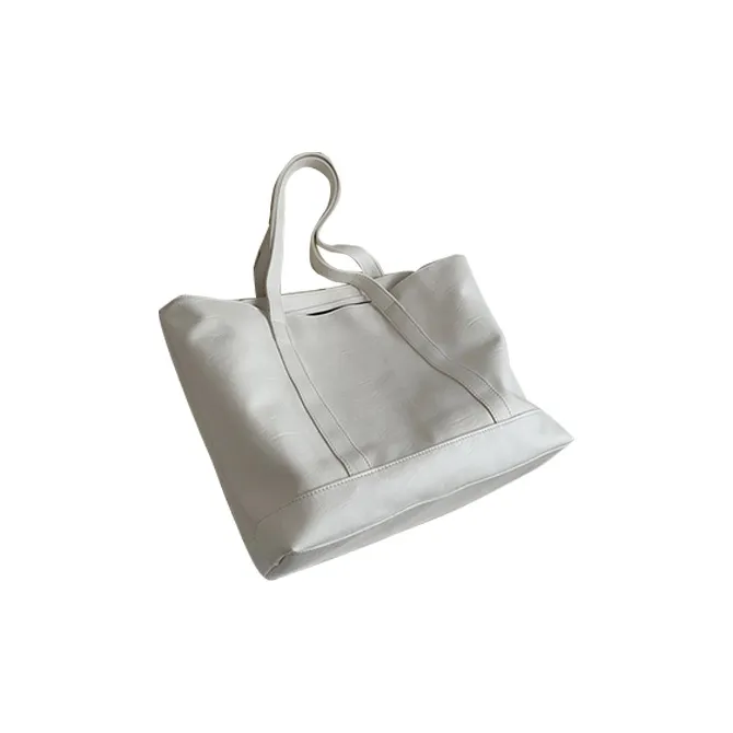 HAWA PU Tote Bag Shopping Bag Handbag Shoulder Bag Regular Women's Black/White/Klein Blue-1