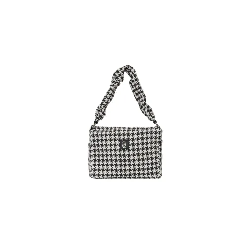 REBIRTH Embroidery Small Square Bag Shoulder Bag Crossbody Bag Handbag Women's Plaid/Black/Klein Blue/Ecru