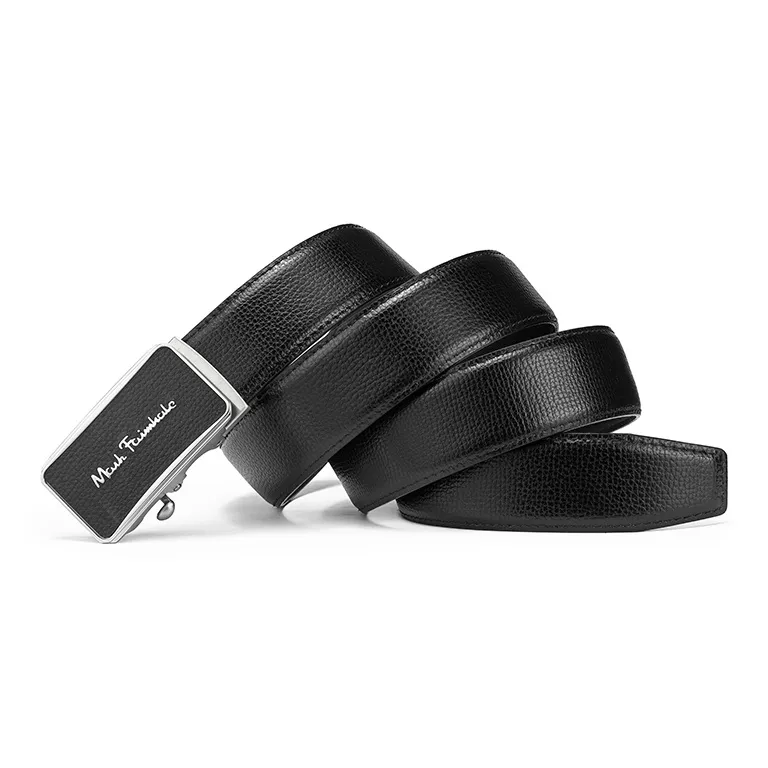 FAIRWHALE Logo High End Buckle Business Leather Belts Men's Width 3.5CM-0