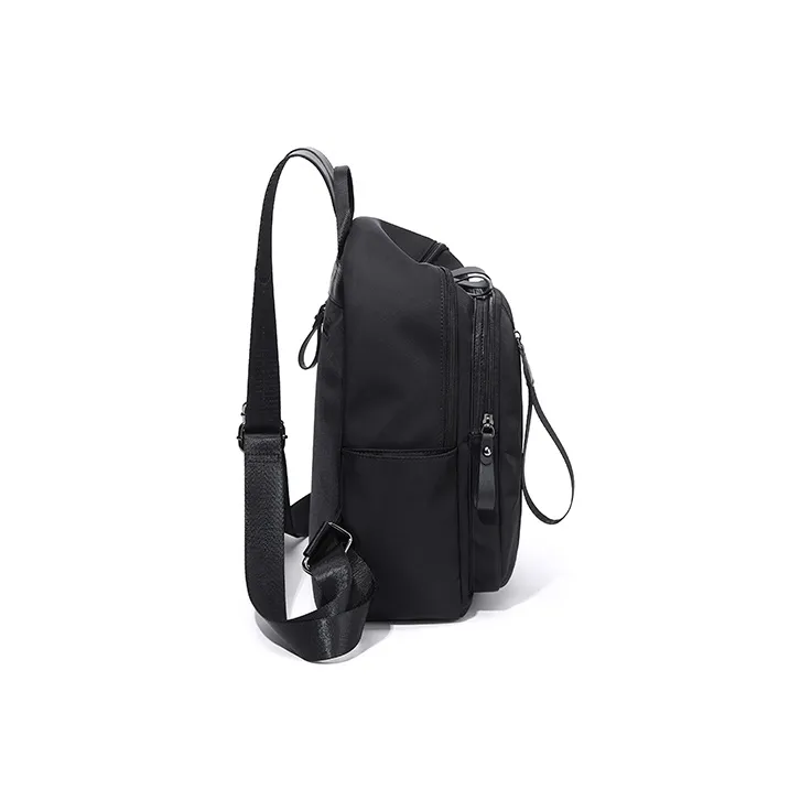 Simvay Clos Fabric Laptop Bag Travel Backpack Medium Size Women's Black-5