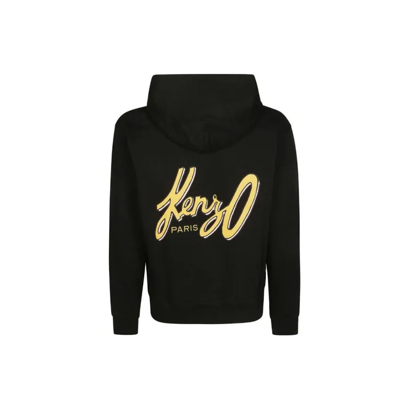 KENZO Archive Logo Printed Long Sleeved Hoodie-1