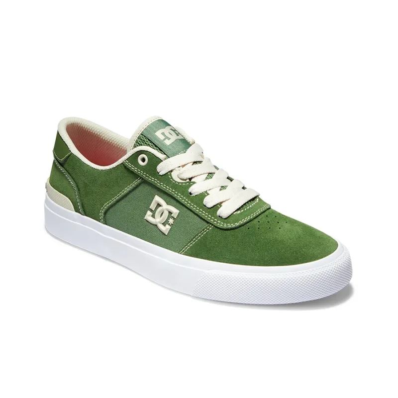 DC Shoes TEKNIC Slip Resistant And Breathable Low Top Skateboard Shoes Men's Green-2