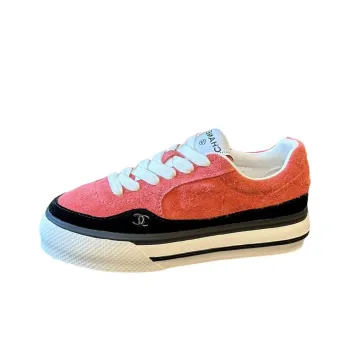 CHANEL Low Top Skateboard Shoes Women's Pink