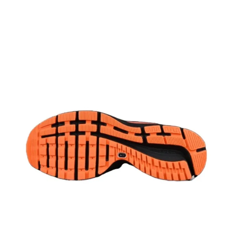 Nike Zoom Pegasus 26X Durable Breathable Low-Top Casual Shoes Men's Black Orange-4