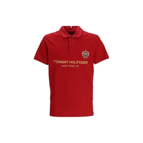 Tommy Hilfiger Polo Shirts Men Red