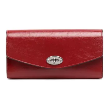 Mulberry Calfskin Wallet Women's Red