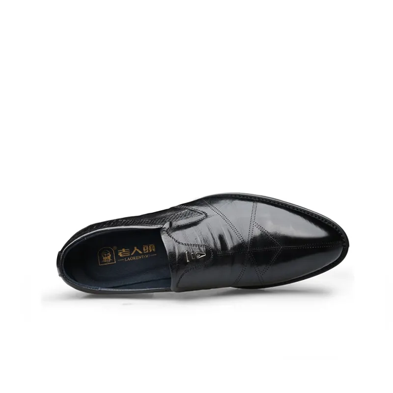 LAORENTOU Dress Shoes Men Low Top Brown/Black-2