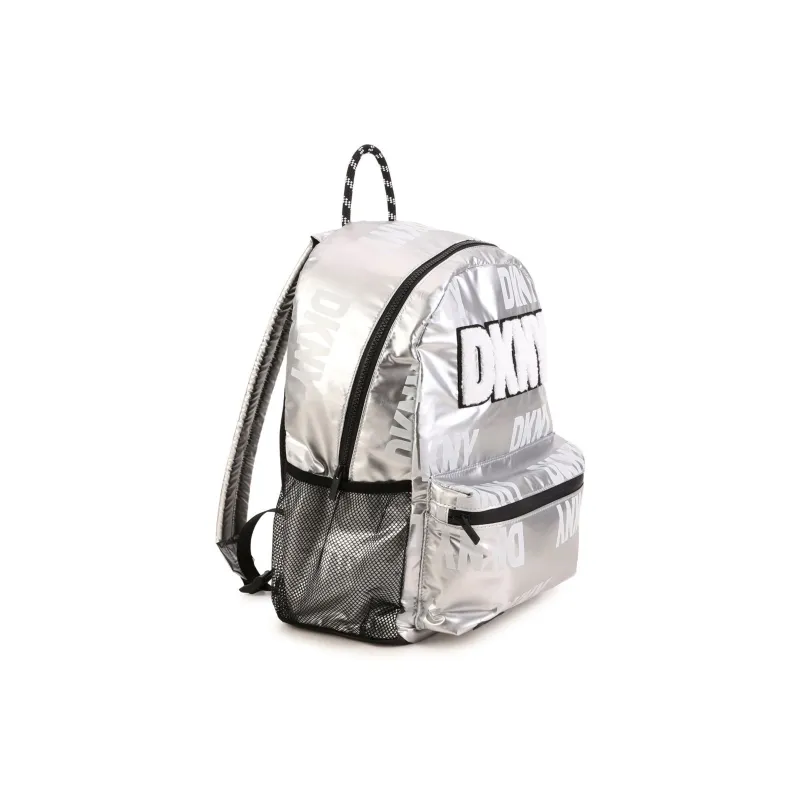 DKNY Polyester Backpack Kids' Silver-1