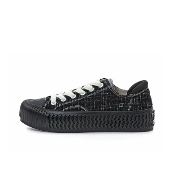 Excelsior Canvas Shoes Unisex Low Top Black/White