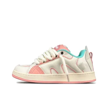 LuzaoT SUPER DRAG Durable Breathable Low Top Skateboard Shoes Women's Pink