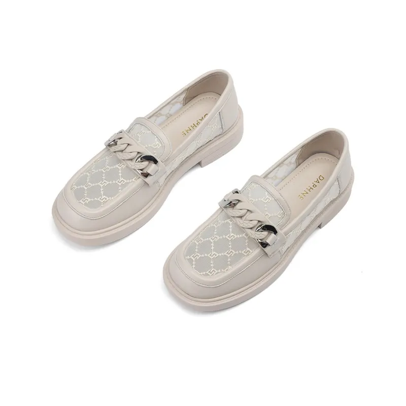 DAPHNE Loafers Women's Beige/Black-2