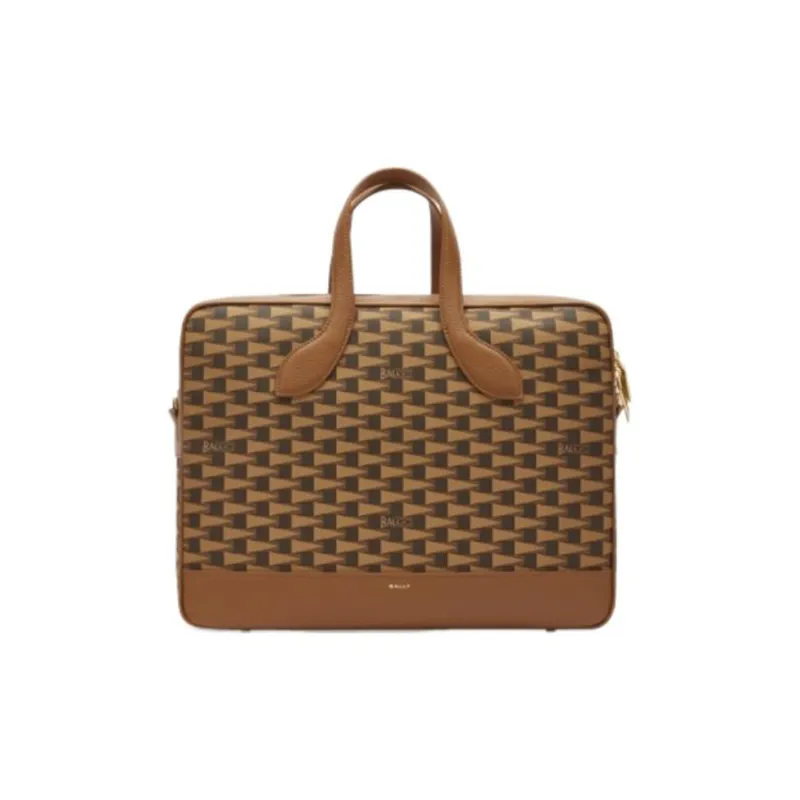 BALLY Monogram-print Leather Laptop-0