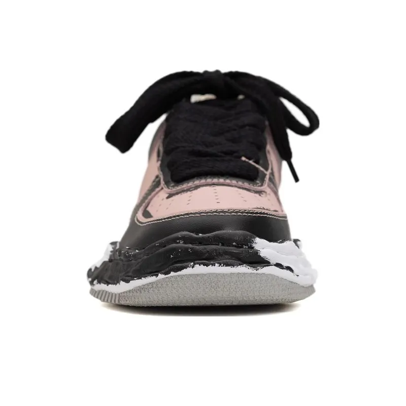 Maison MIHARA YASUHIRO Wayne Og Sole Printed Leather Low Black White-11