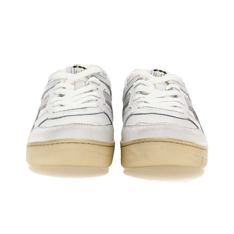 Diadora B.560 Heritage Wear-Resistant Low-Top Skateboard Shoes Unisex White Gray-3