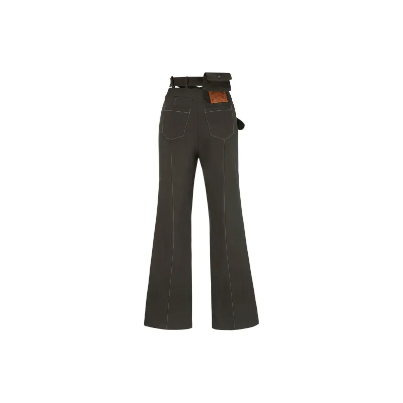 PUKI Cargo Pants Women's Dark Green-1