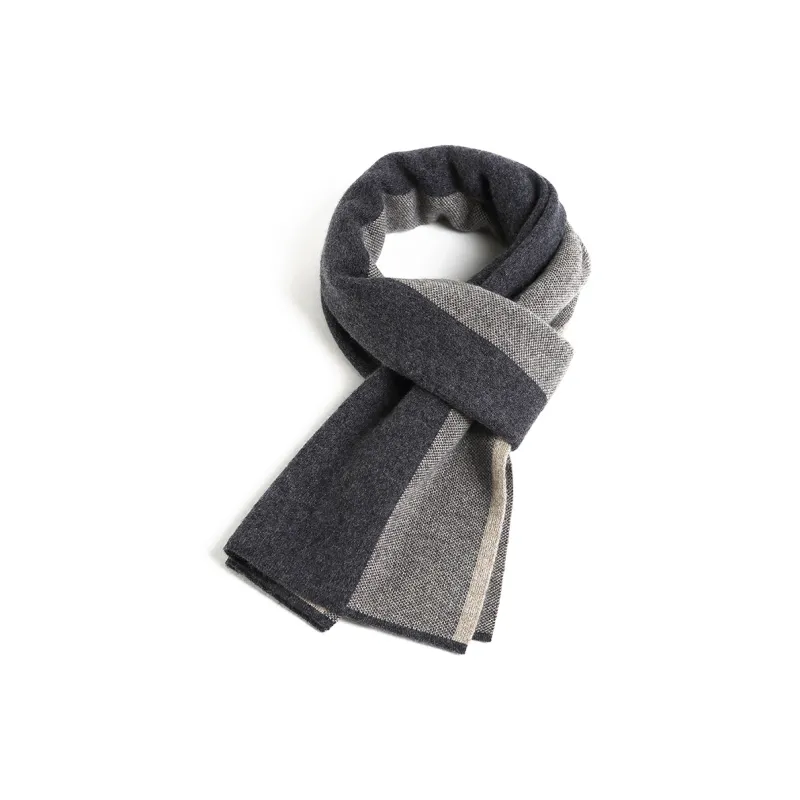 Jiu Ji Cashmere Knit Scarves Men's-2