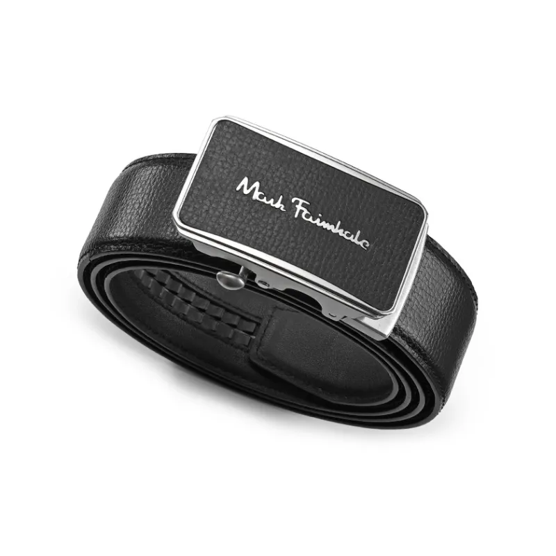 FAIRWHALE Logo High End Buckle Business Leather Belts Men's Width 3.5CM-1