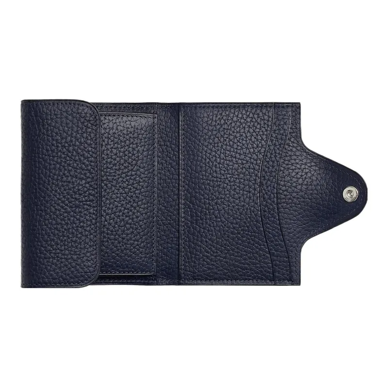 HERMES Iliade Card Holders 2Z Bleu Nuit Midnight Blue-1