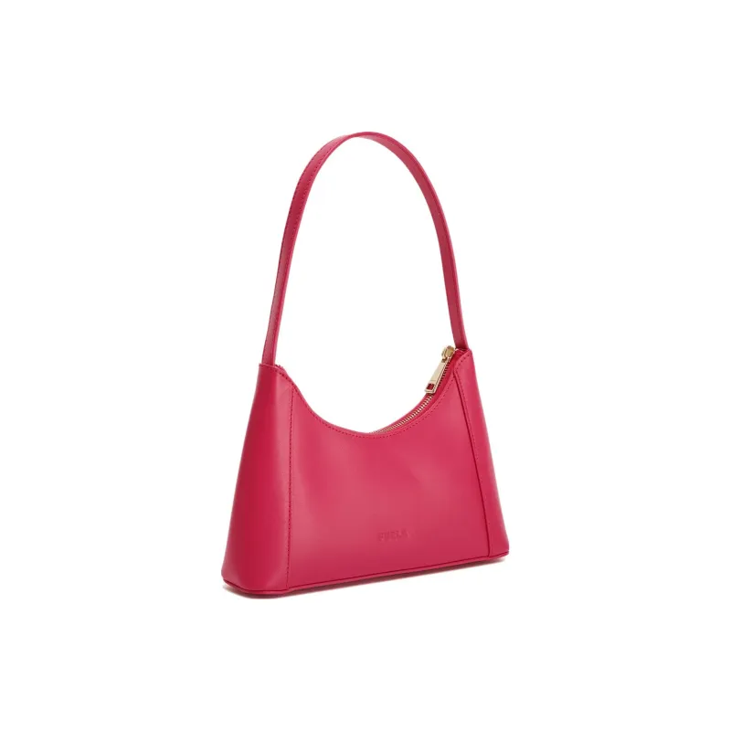 Furla Diamante Calfskin Handbag Shoulder Bag Women's Pink-2