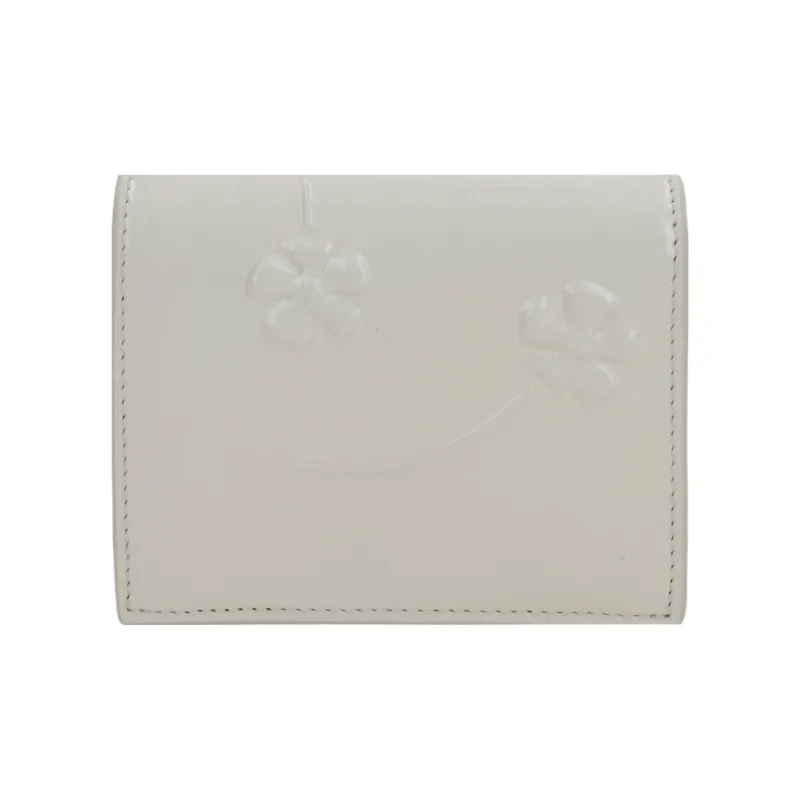 PRADA Calfskin Wallet Women's White-2