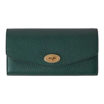 Mulberry Darley Cow Leather Wallet Women's Classic Green