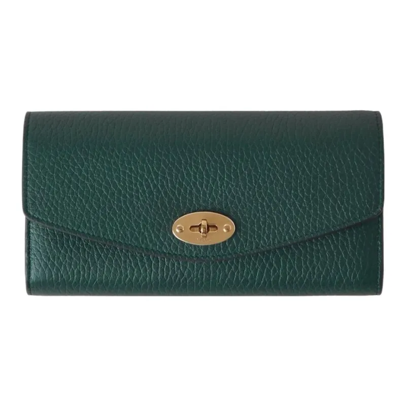 Mulberry Darley Cow Leather Wallet Women's Classic Green-0