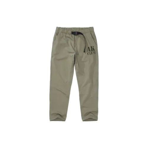 AKCLUB Vintage Collection Knitted Sweatpants Men Military Khaki