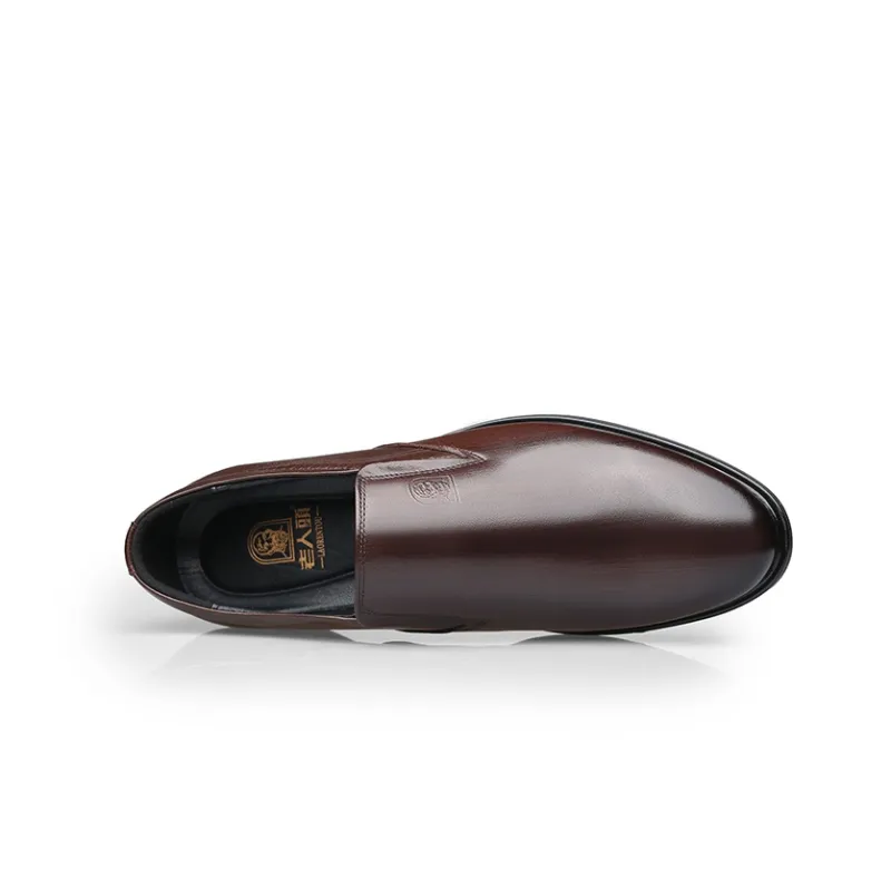 LAORENTOU Dress Shoes Men Low Top Brown/Black-7