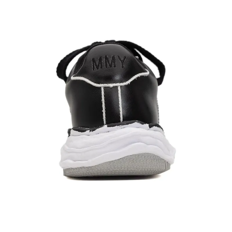 Maison MIHARA YASUHIRO Wayne Og Sole Printed Leather Low Black White-7