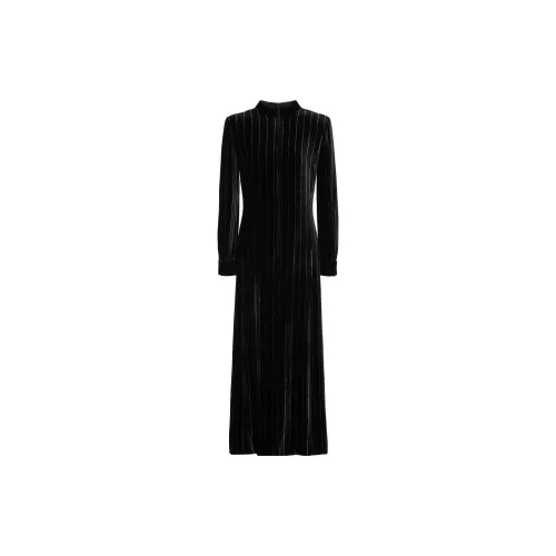 GIORGIO ARMANI Long-Sleeved Dresses Women's Black