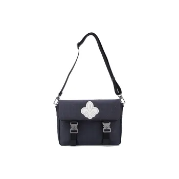 Palladium Embroidered Polyester Crossbody Bag Shoulder Bag Unisex Lead Black/Malted Brown