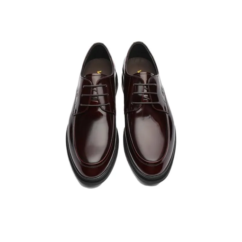 VOLO Dress Shoes Men Low Top Black/Burgundy-3