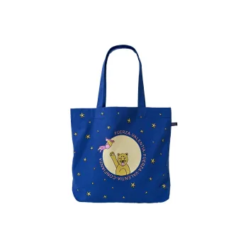 LOST PATTERN 100% Cotton Tote Bag Shopping Bag Makeup Bag Shoulder Bag Regular Women's Dark Blue