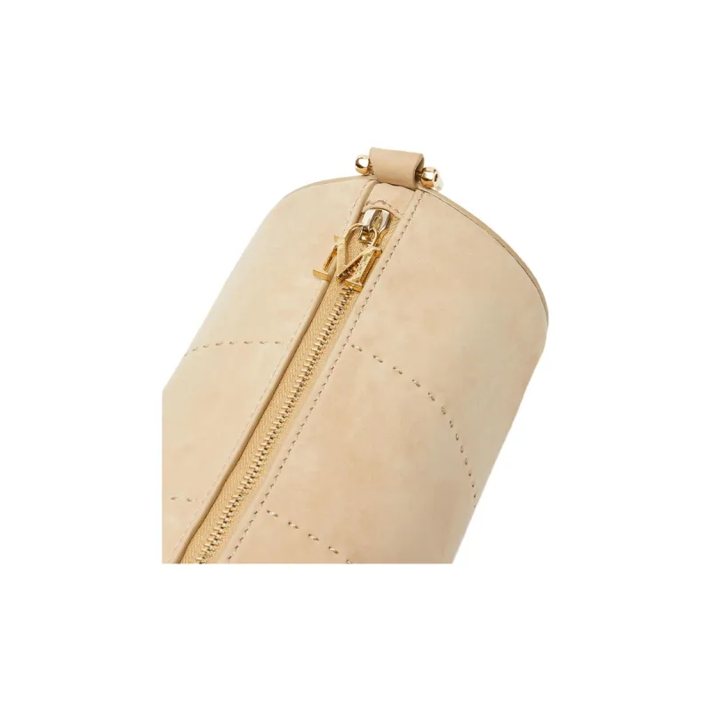 MaxMara Suede Handbag, Shoulder Bag Women's Sand-4