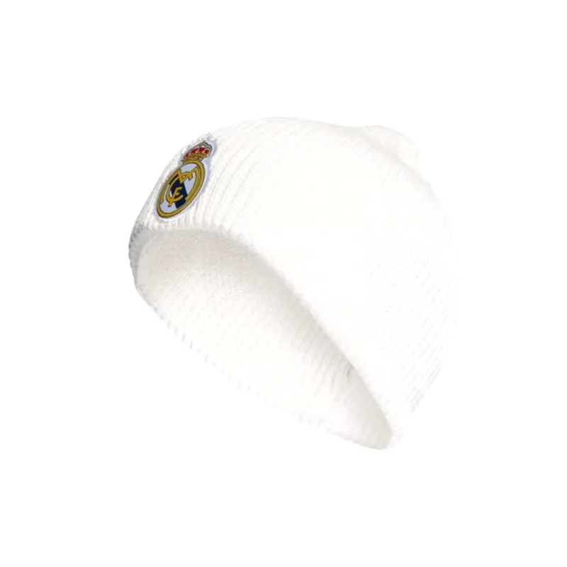 Adidas Real Madrid Knitted Fabric Recycled Polyester Beanies Men's White-0
