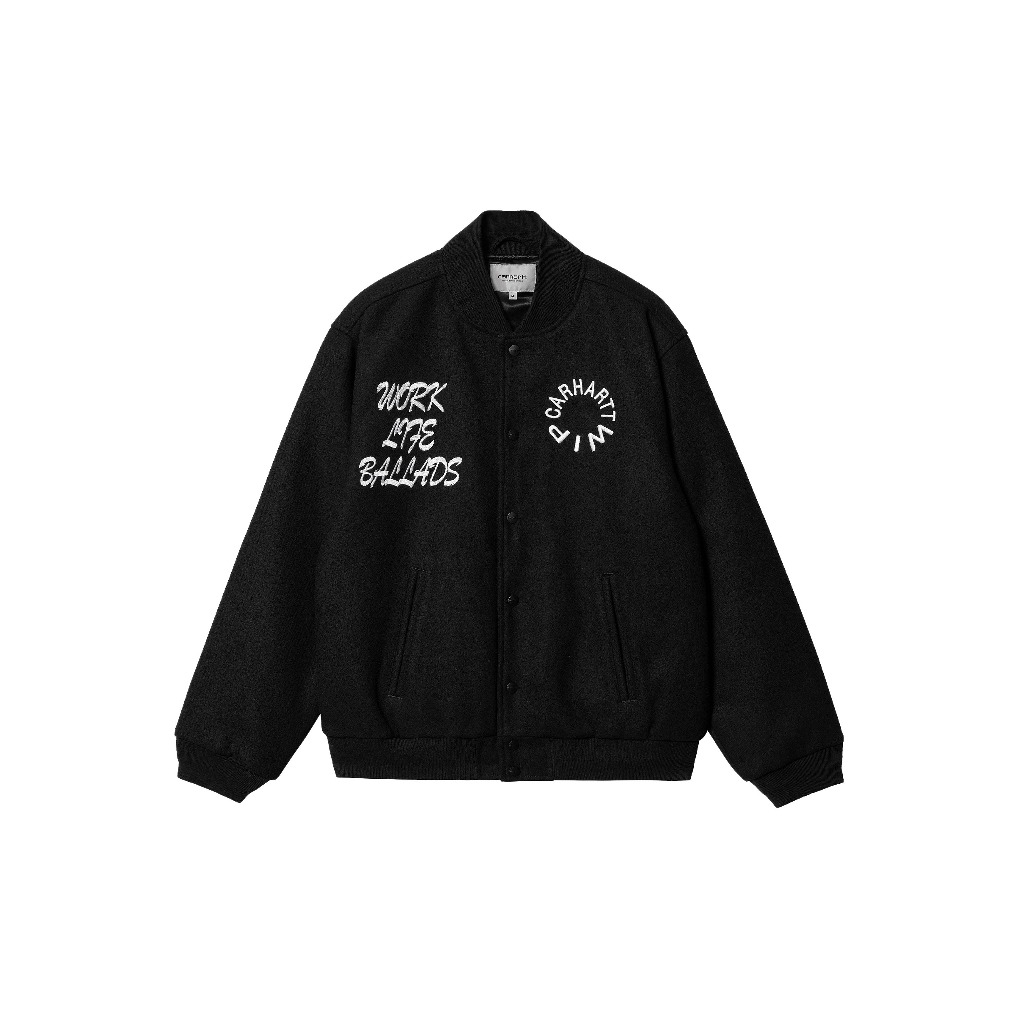 Carhartt WIP Work Varsity Embroidered Bomber Jacket S - POIZON Carhartt WIP Work Varsity Embroidered Bomber Jacket S - POIZON