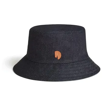 HERMES Cotton Bucket Hats Unisex Blue